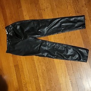 NWT Zara hi-rise Faux leather legging in black